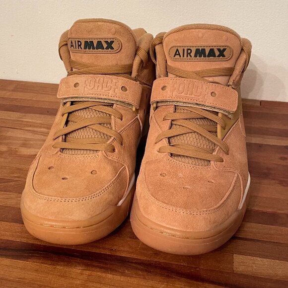 Nike Air Force Max 'Flax'  Phantom Light Brown Suede - Gum Sole  Men's Size 10 - Picture 4 of 9